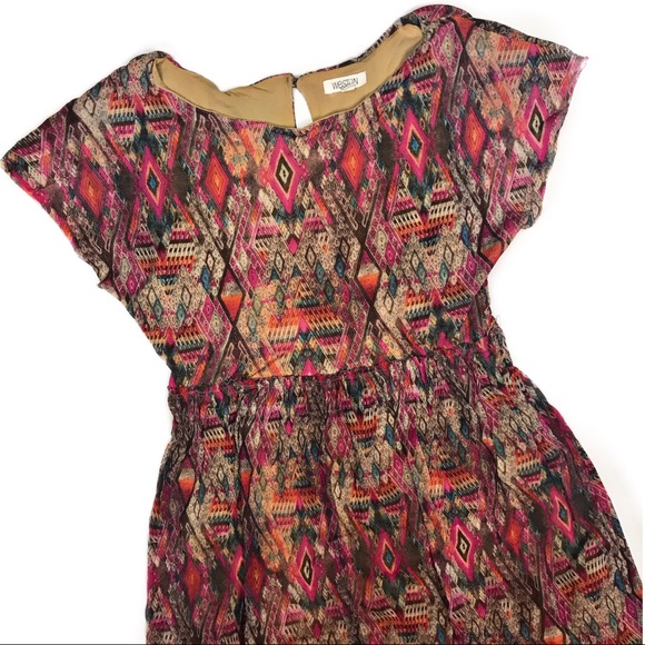 Weston Dress Trendy Aztec Print Size XS B-B - Picture 2 of 8